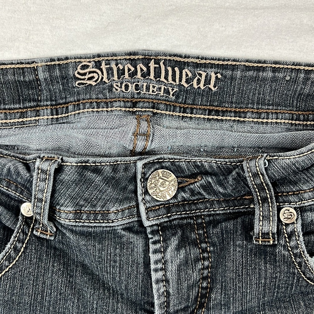Women's Streetwear Society Straight Cut Jeans Size 7 - Picture 2 of 7